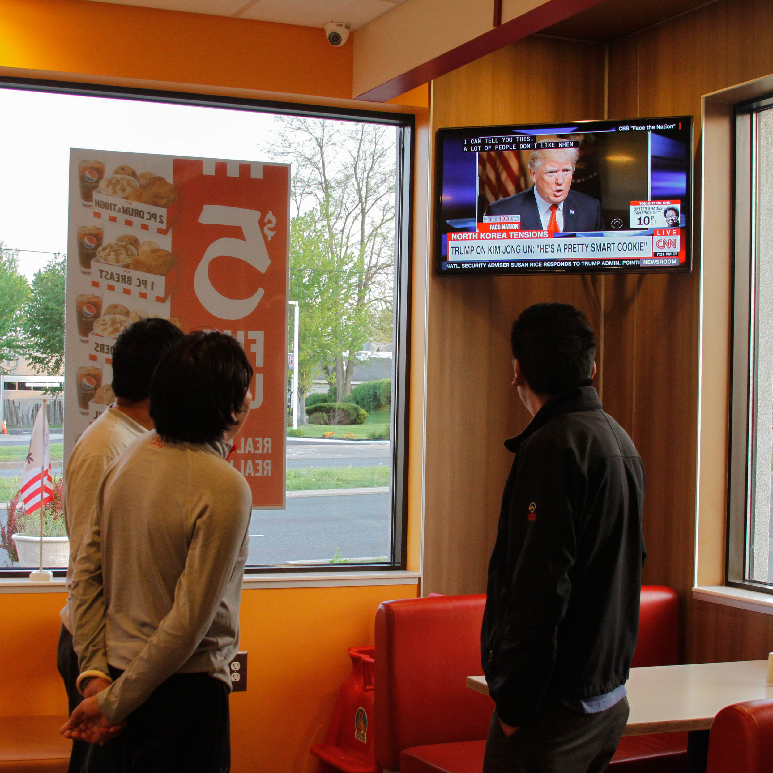  Jigme and his coworkers stop at a Popeyes for lunch. 