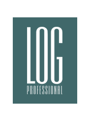 LOG Professional logo with white text on a teal background.