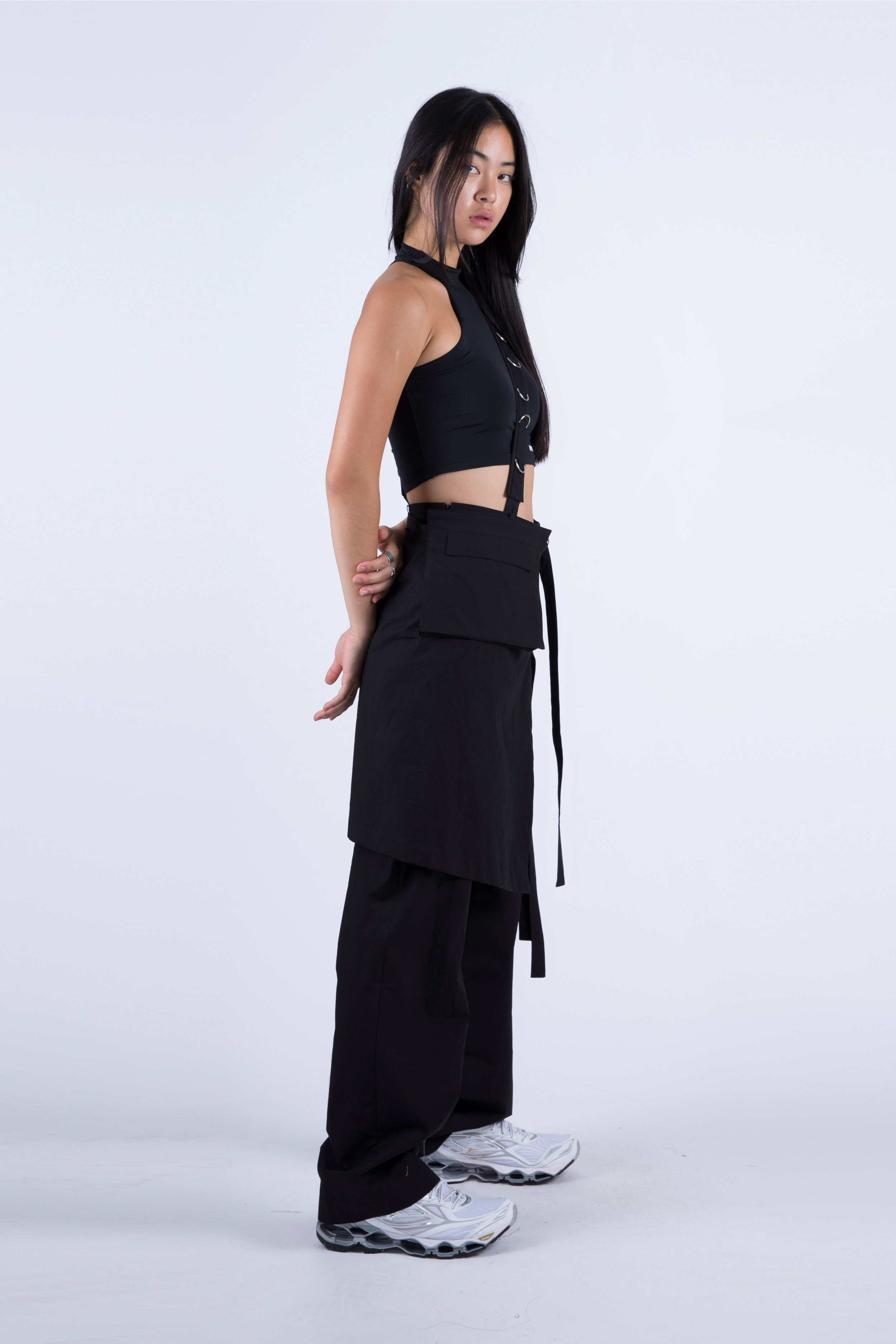 Wrap Front Trouser In Black – Victoria Beckham US