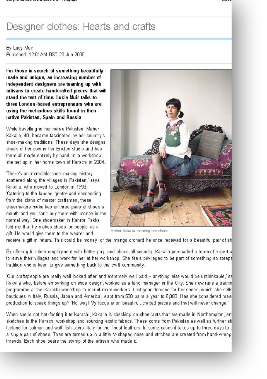 Article on fashion for Telegraph Magazine by Luice