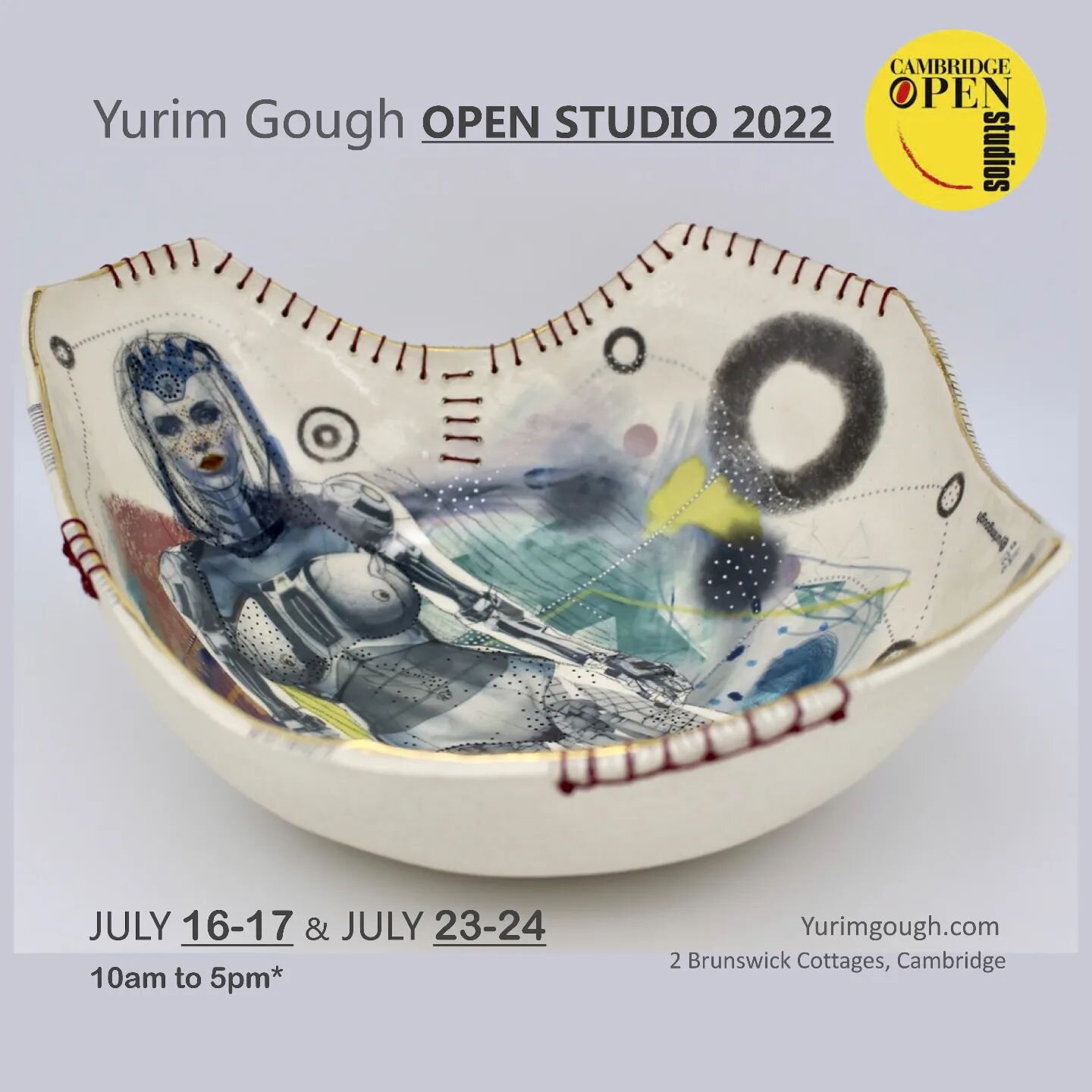 💢OPEN STUDIO💢

I've been lucky to have 3 exhibition show each month already this year and this month
I am opening my studio next weekends.
Put the dates on your diary and hope to see you these days.😉

July 16-17
July 23-24
(10am-5pm)

All welcome?