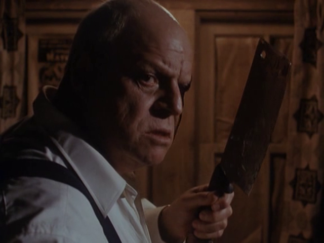 Rickles' character "Mr. Ingels," moments before performing an act he apparently could have easily done many decades earlier in order to make his life easier...