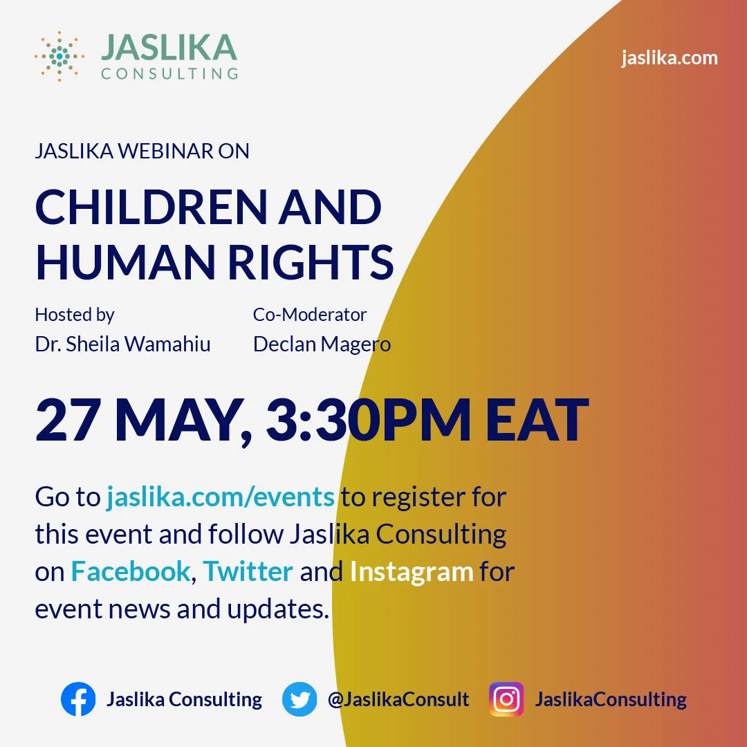Jaslika Webinar on Children and Human Rights