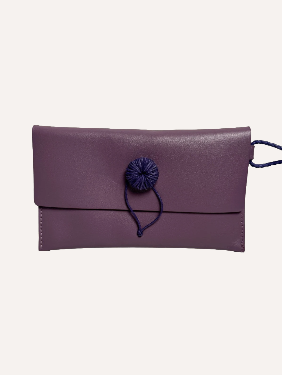 POCKET POUCH | Lilac calf leather