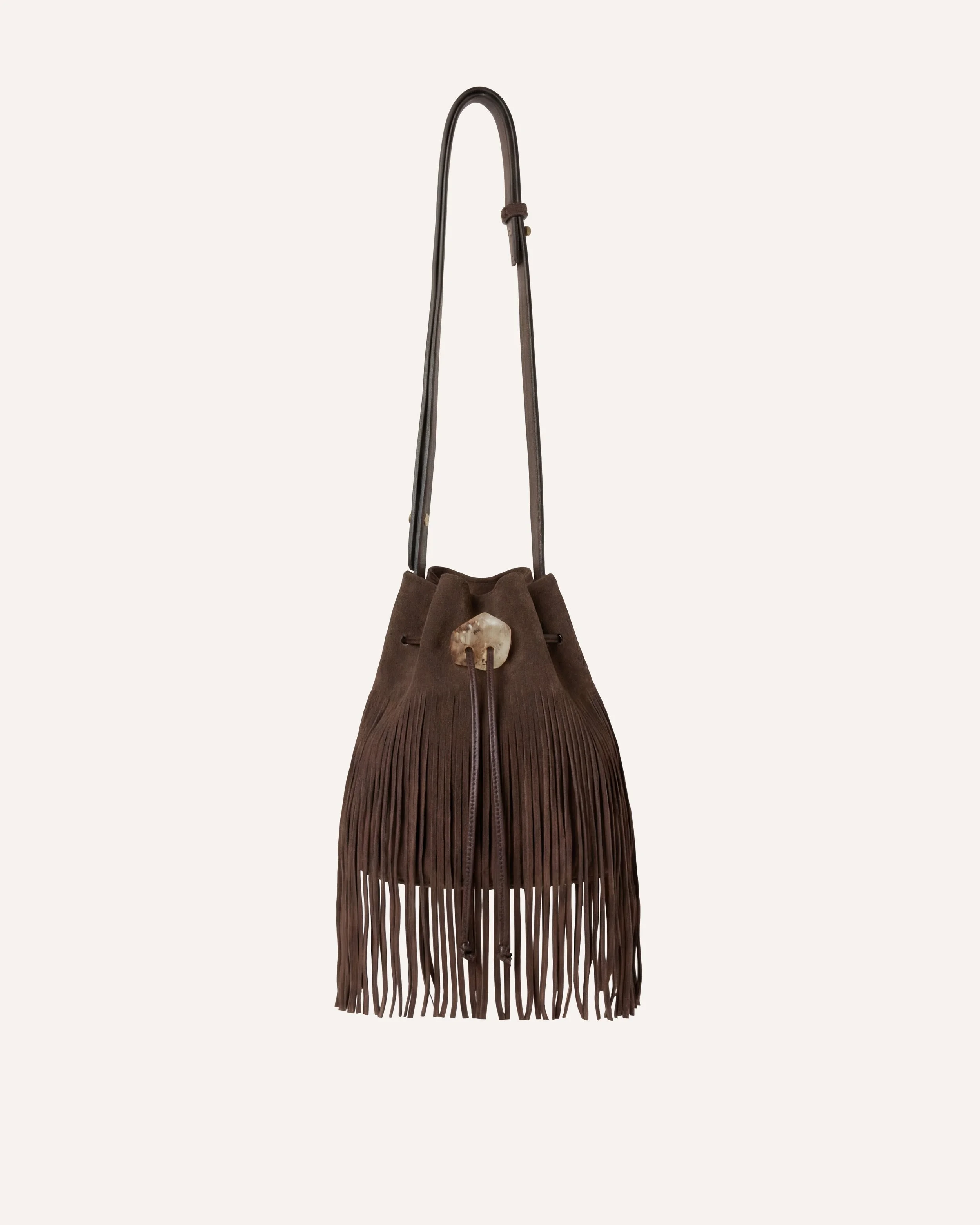 DOLLY | Dark brown suede