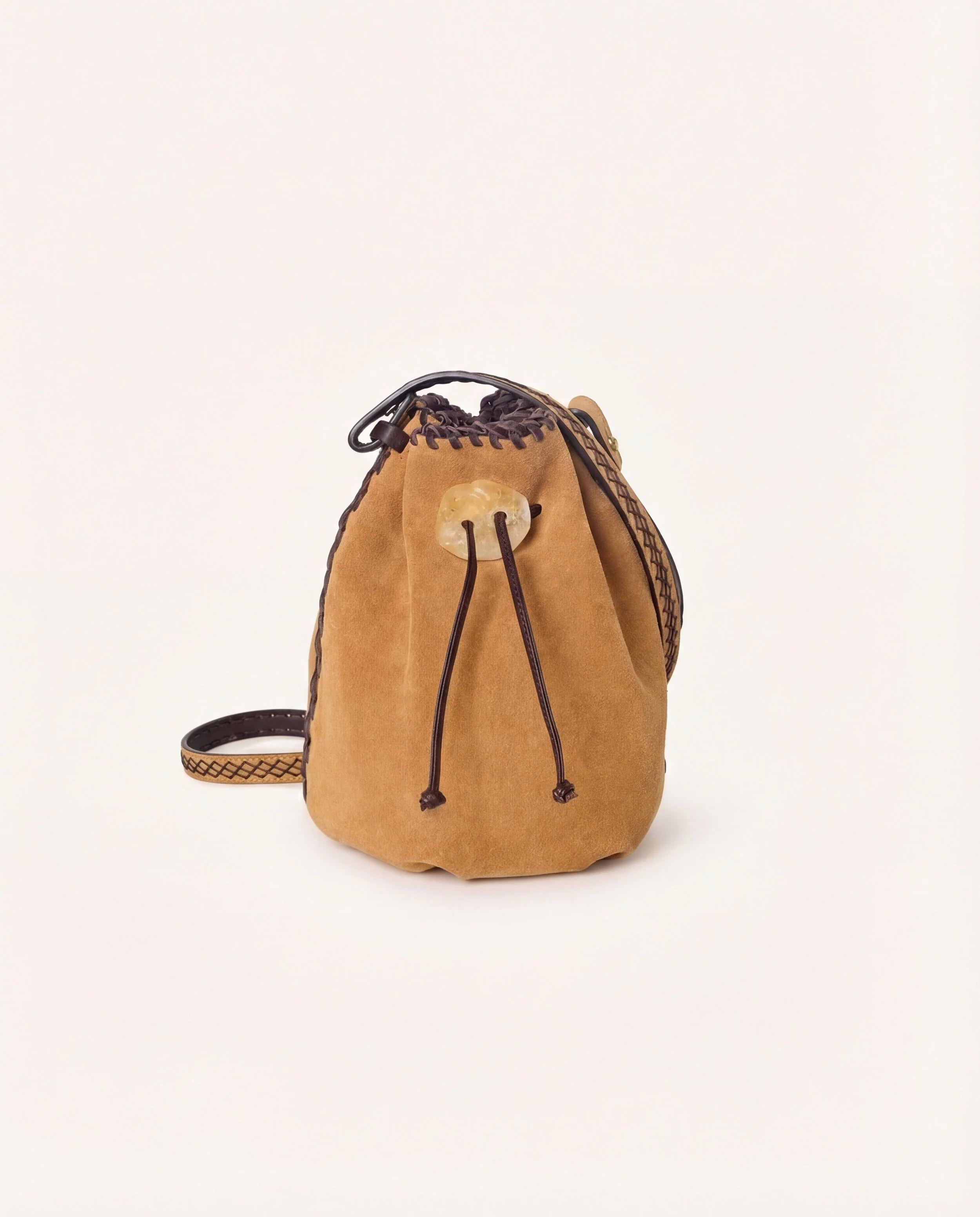 Nirmala Bucket | Camel suede