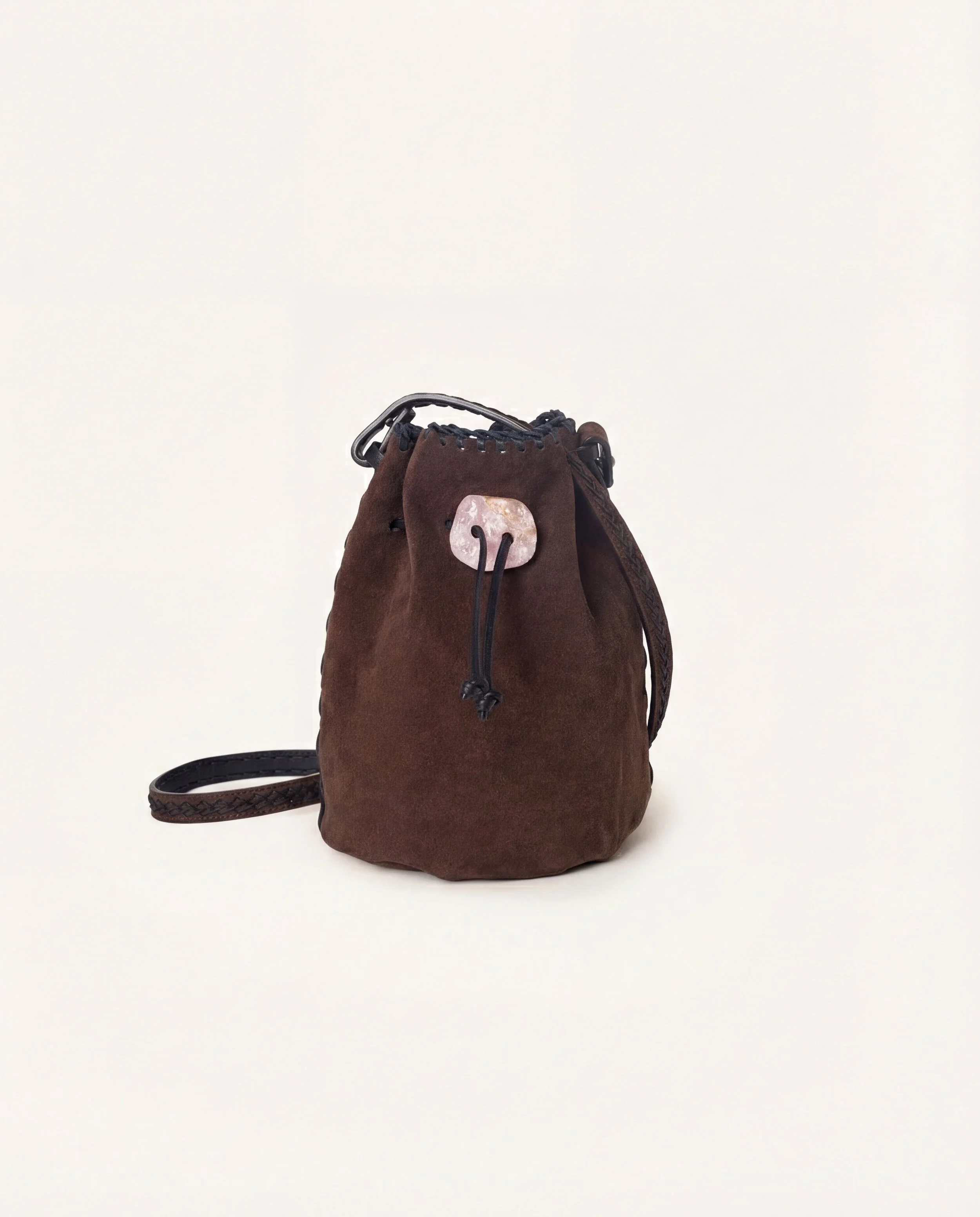 Nirmala Bucket | Oak brown suede