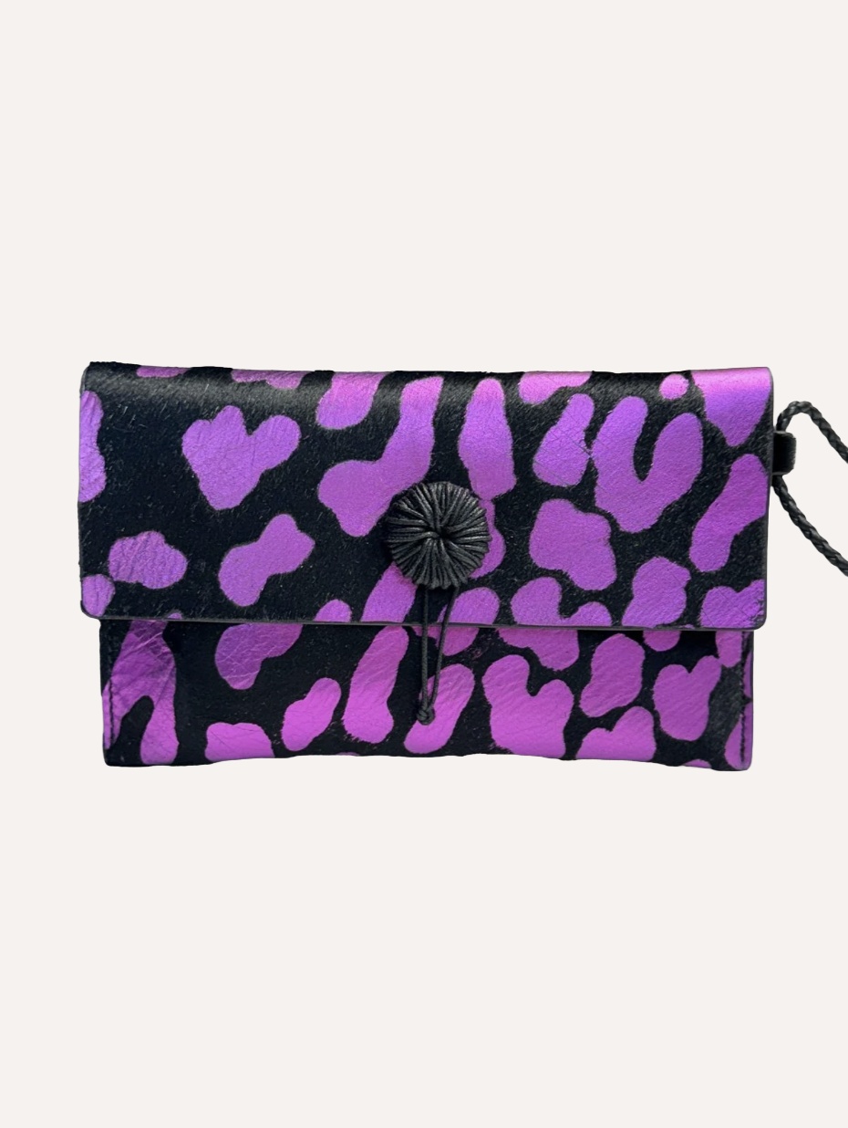 POCKET POUCH | Leopard pony-hair