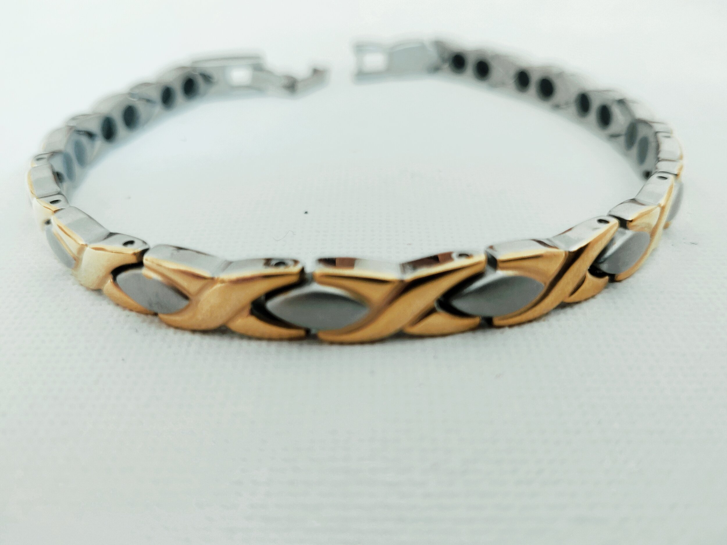 Buy Aarogyam Energy Jewellery Black Rose Gold Plated Bio Magnetic Therapy  Metal Chain Bracelet For Unisex Online at desertcartBrunei