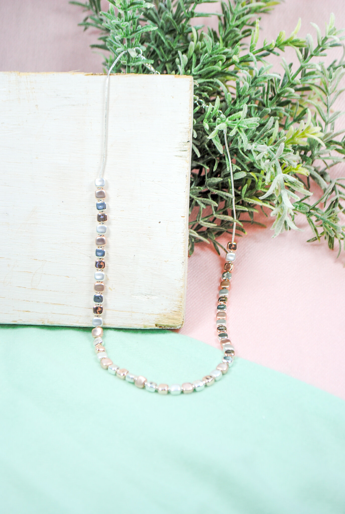 Square Bead Necklace