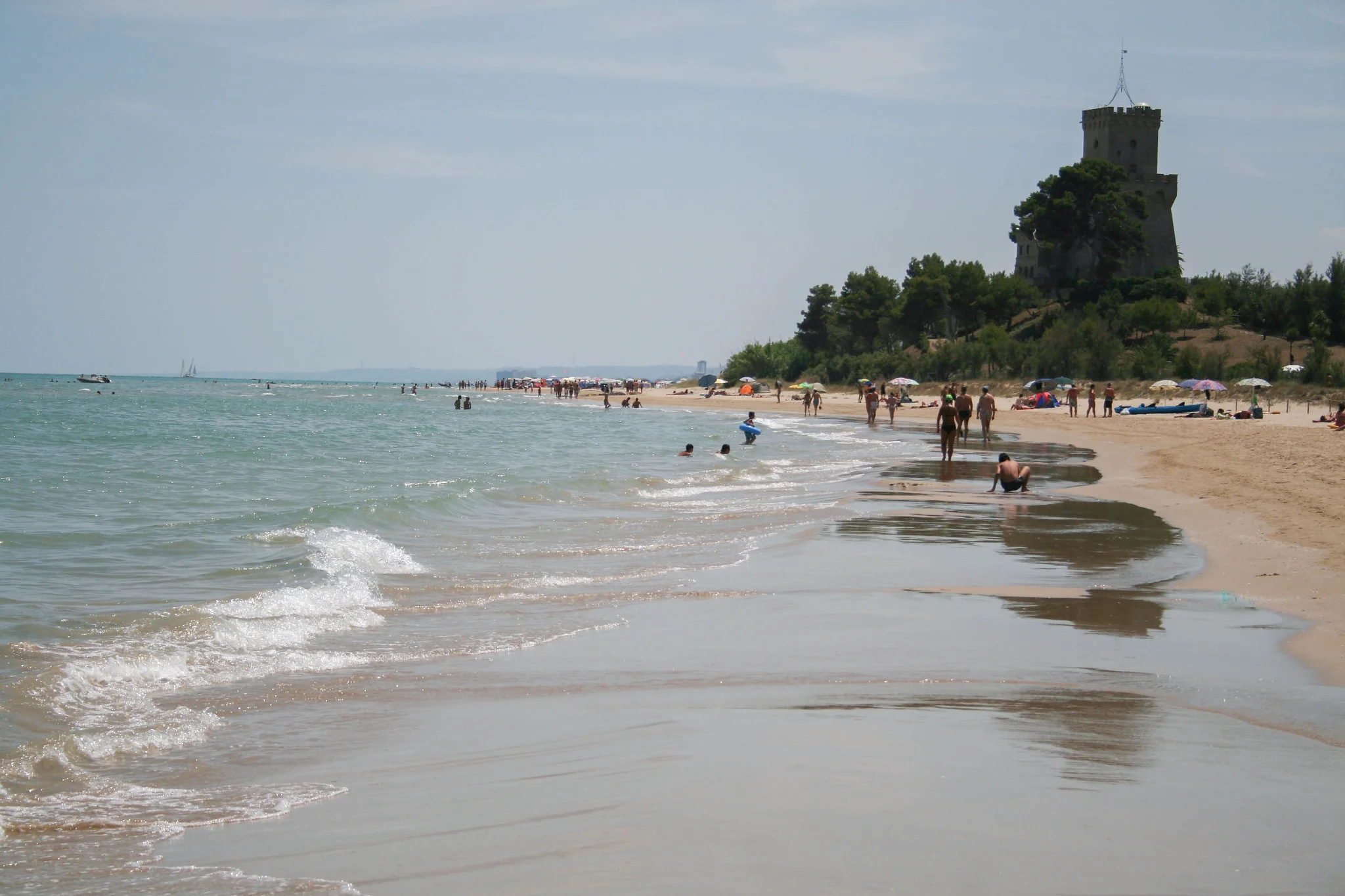Torre del cerrano natural reserve , free beaches, clean water and pine trees for shade during hot hours