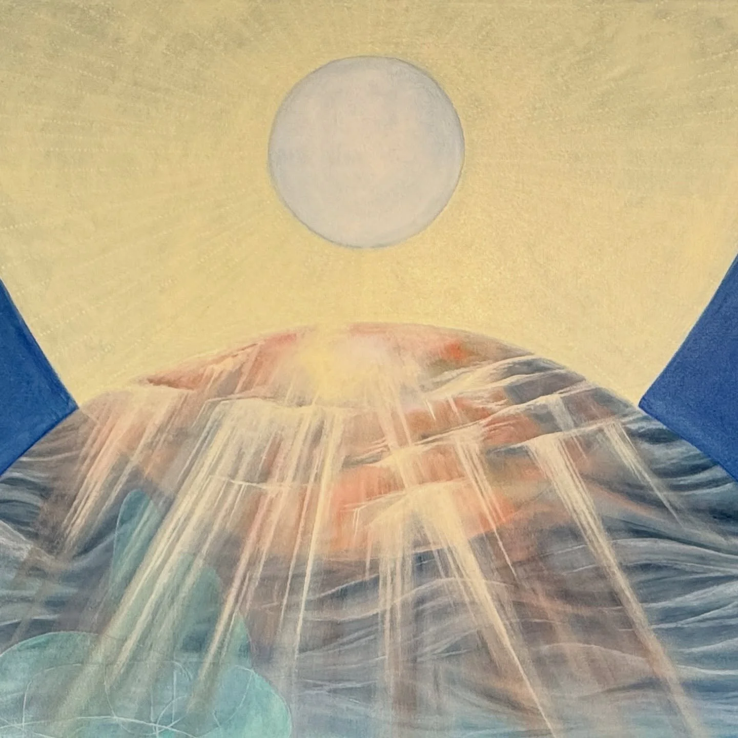 Luminous studio today 🌟

#water #light #oilpainting #alchemy #magic