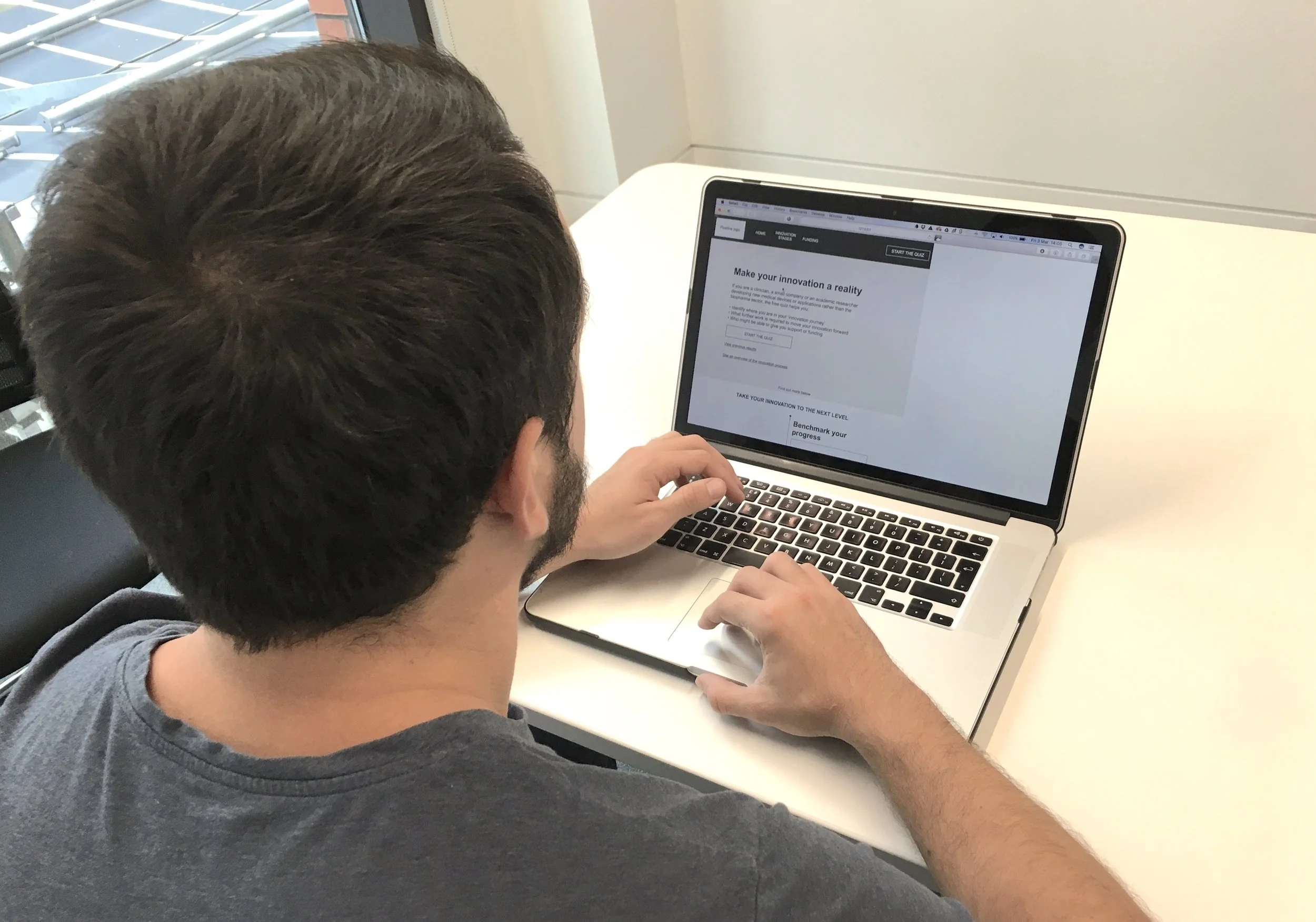 User research session