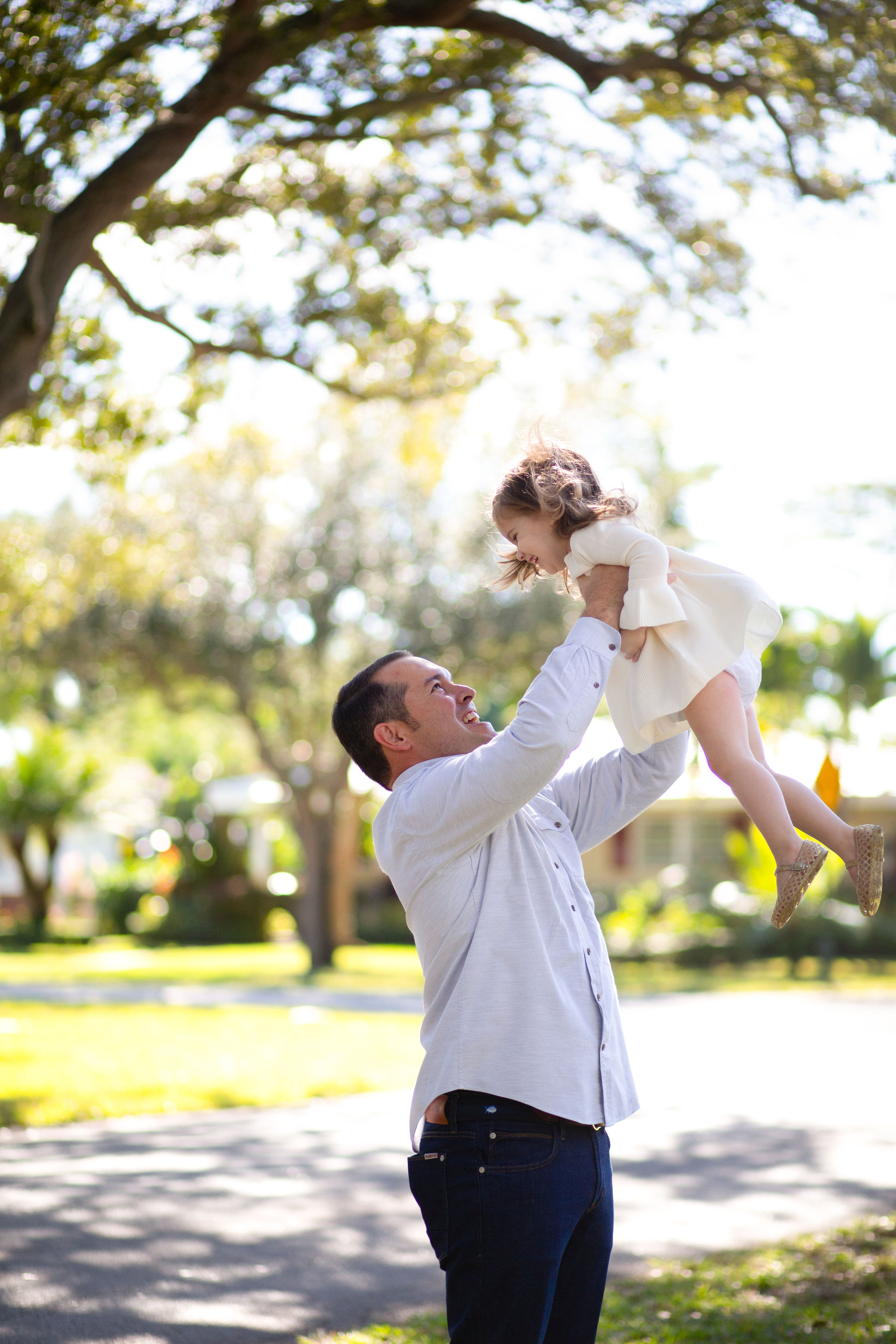 dad and daughter family shoot