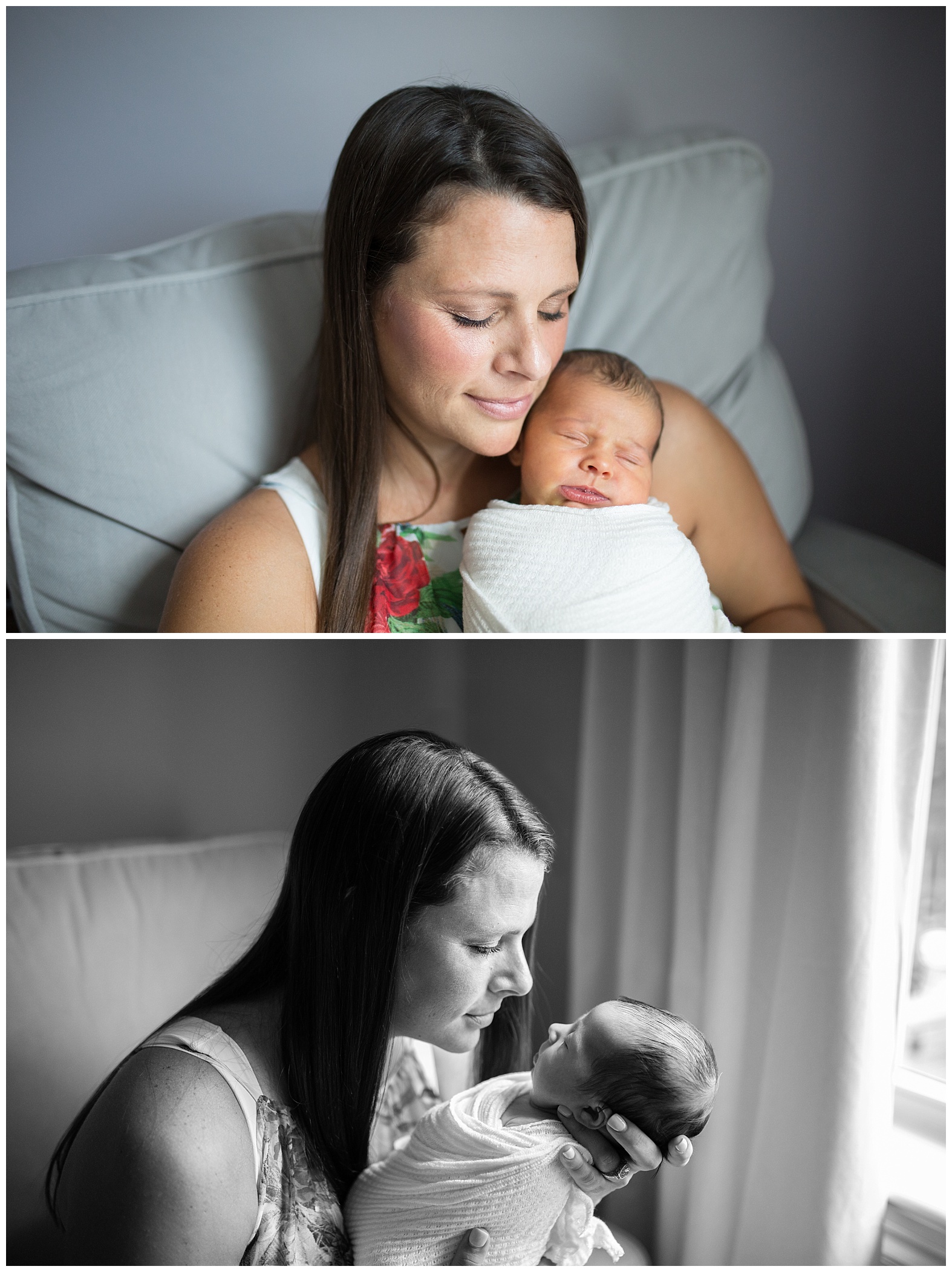 Lifestyle documentary newborn session at home Miami Broward Newborn Photographer