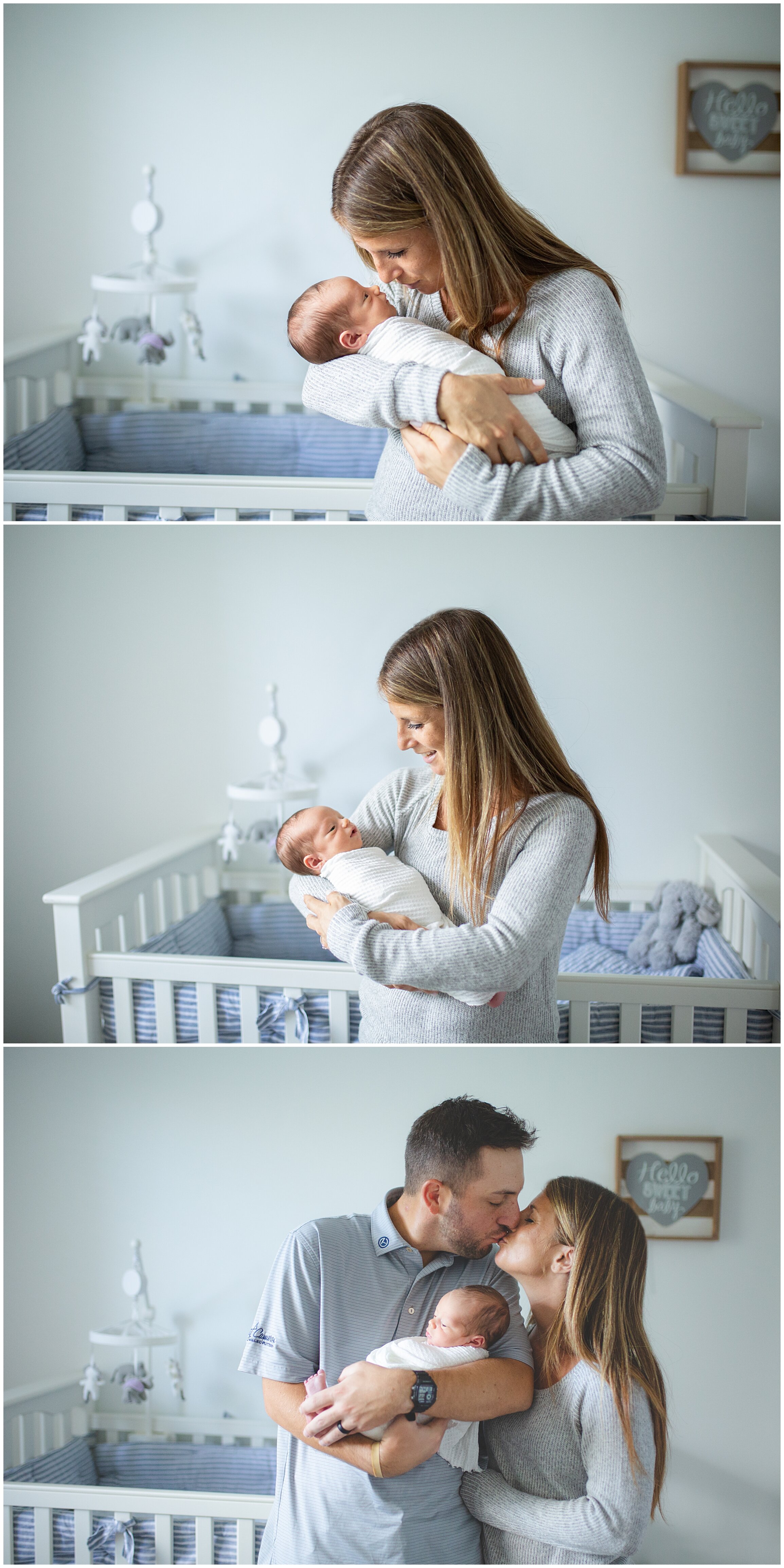 mom and baby newborn session at home pembroke pines, florida