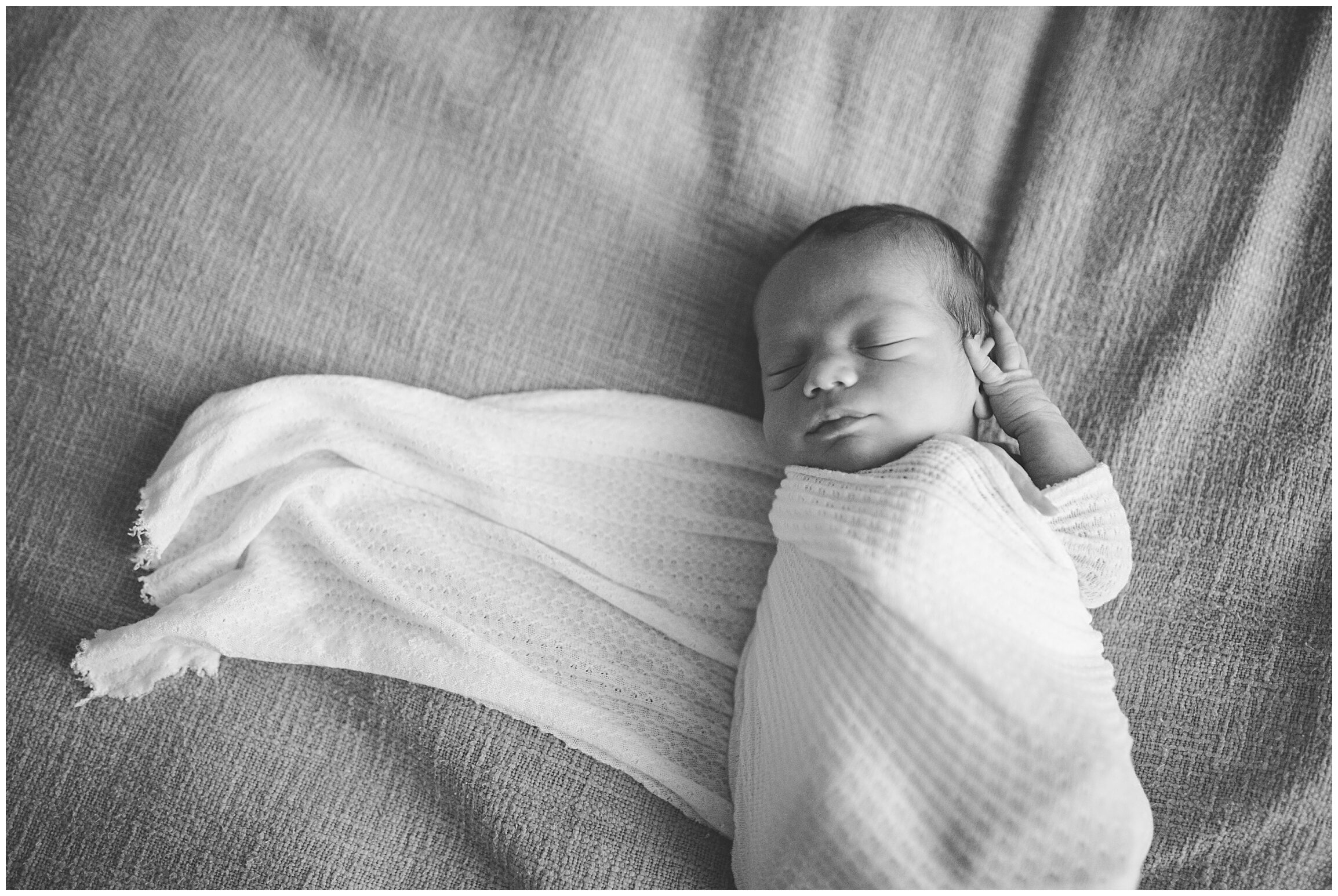 newborn on bed in home session pembroke pines fl