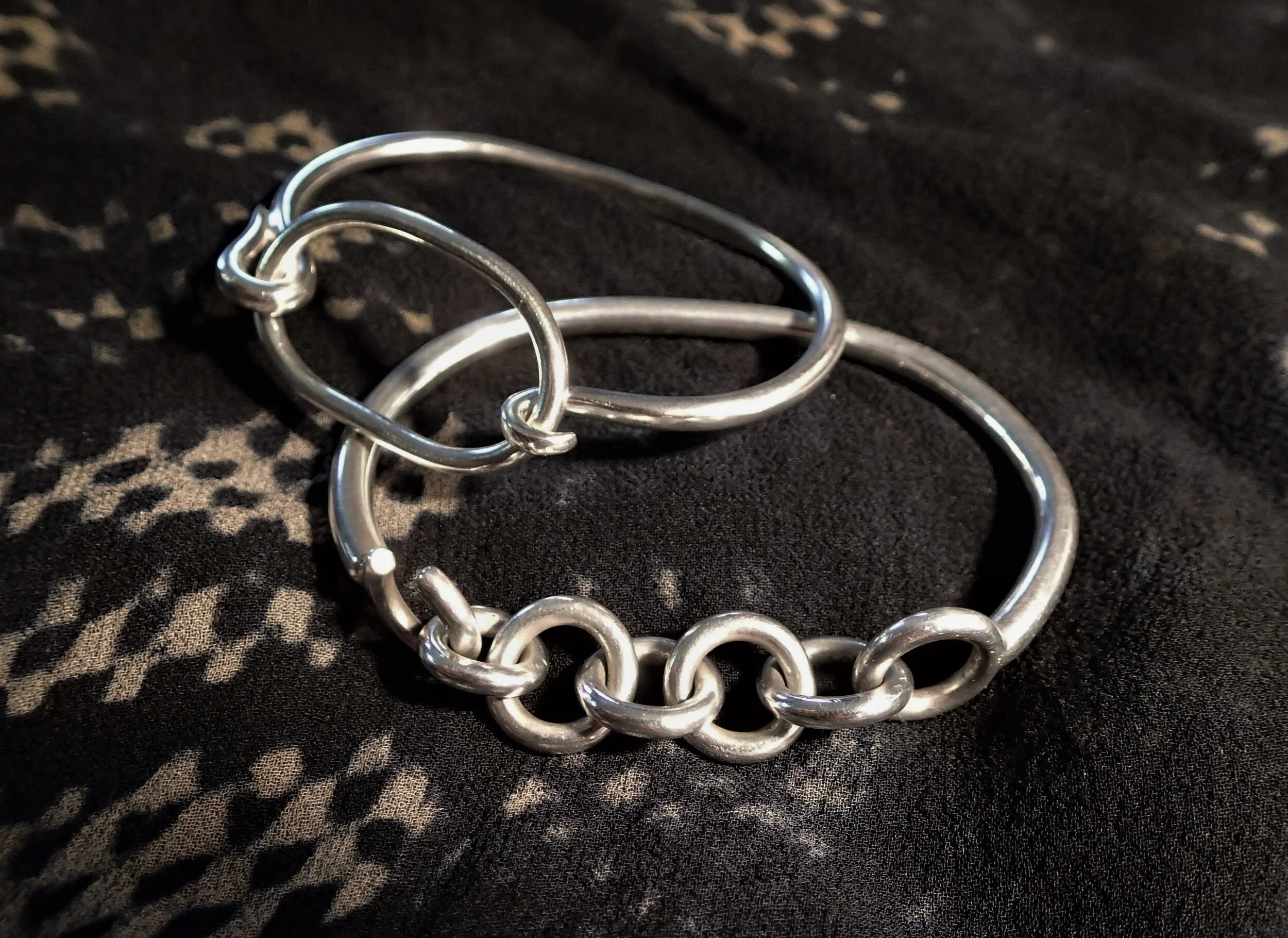 Oval and chain bracelets.jpg