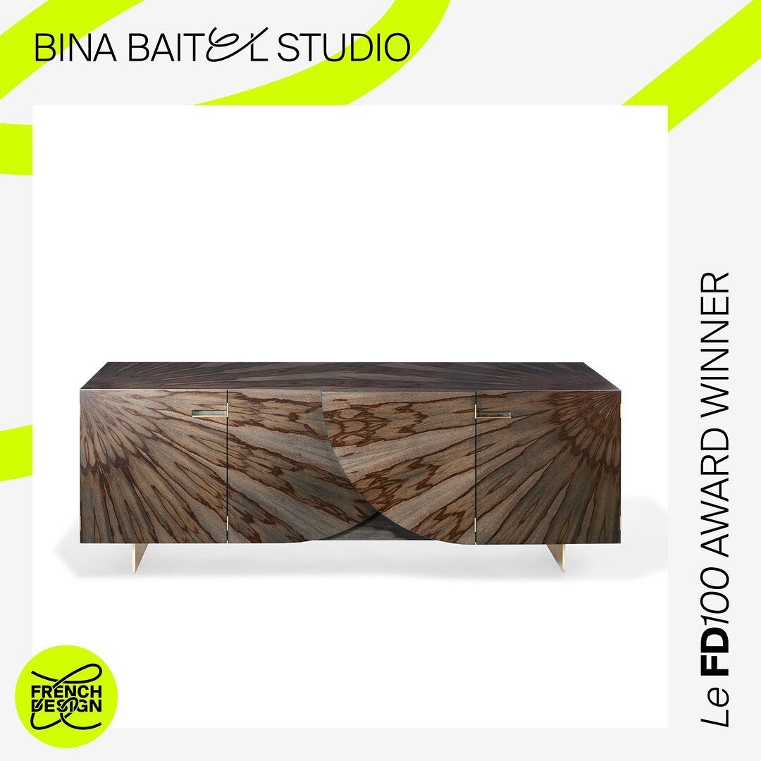 We are honoured to announce that Bina Baitel is a winner of Le FRENCH DESIGN 100 award for the ATON sideboard commissioned by Philippe Hurel.
The only prize to reward the international visibility of designers, it selects the 100 best design projects 