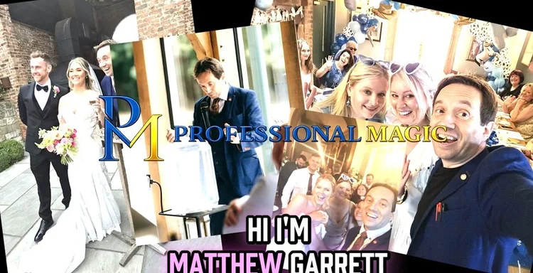 Matthew Garrett wedding host and magician