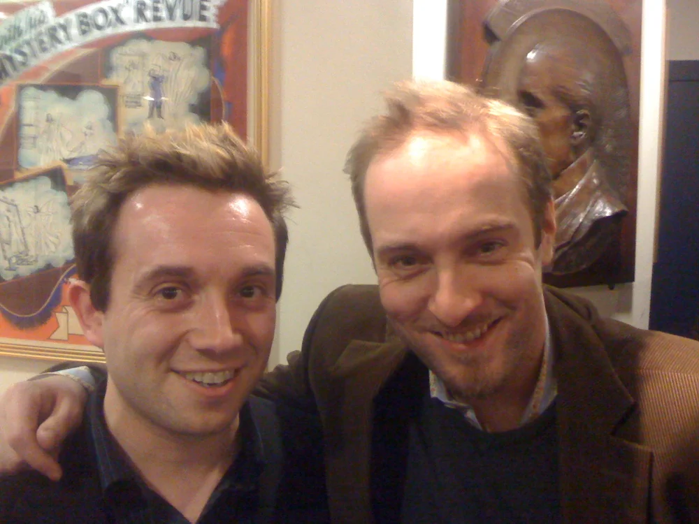 Matthew Garrett with Derren Brown