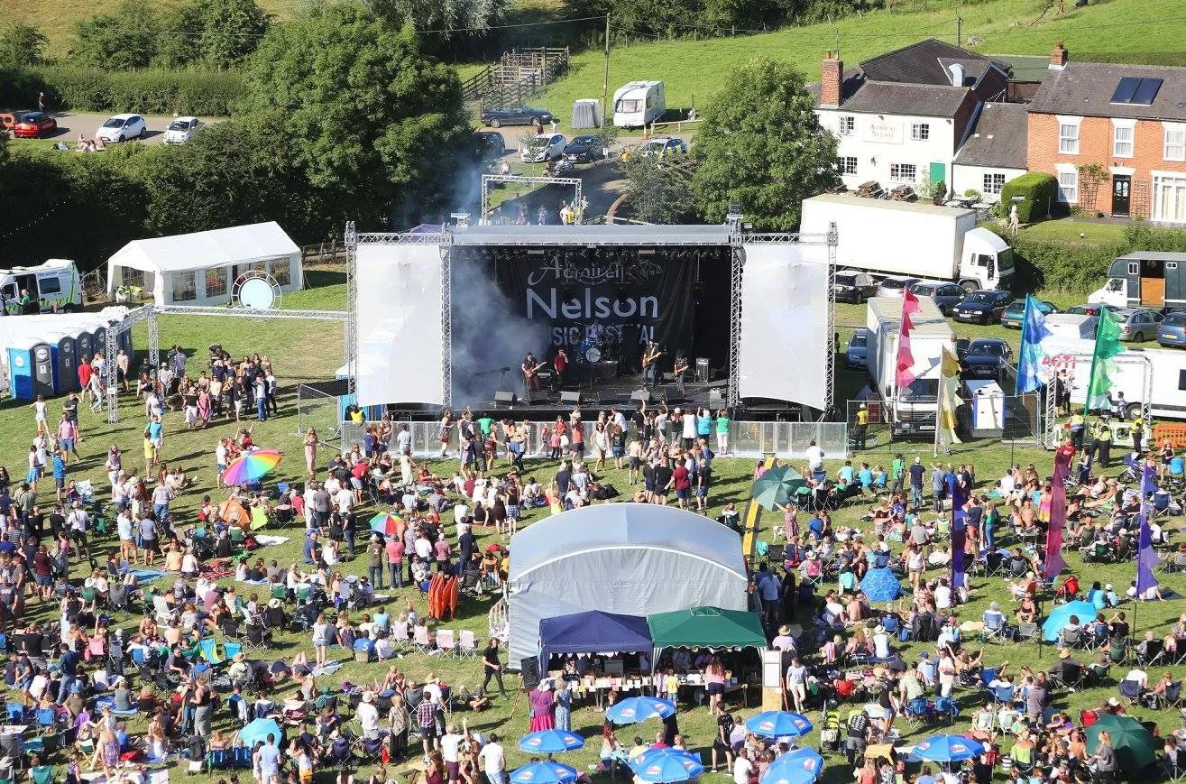 Matthew Garrett performing at the Admiral Nelson Festival near Daventry