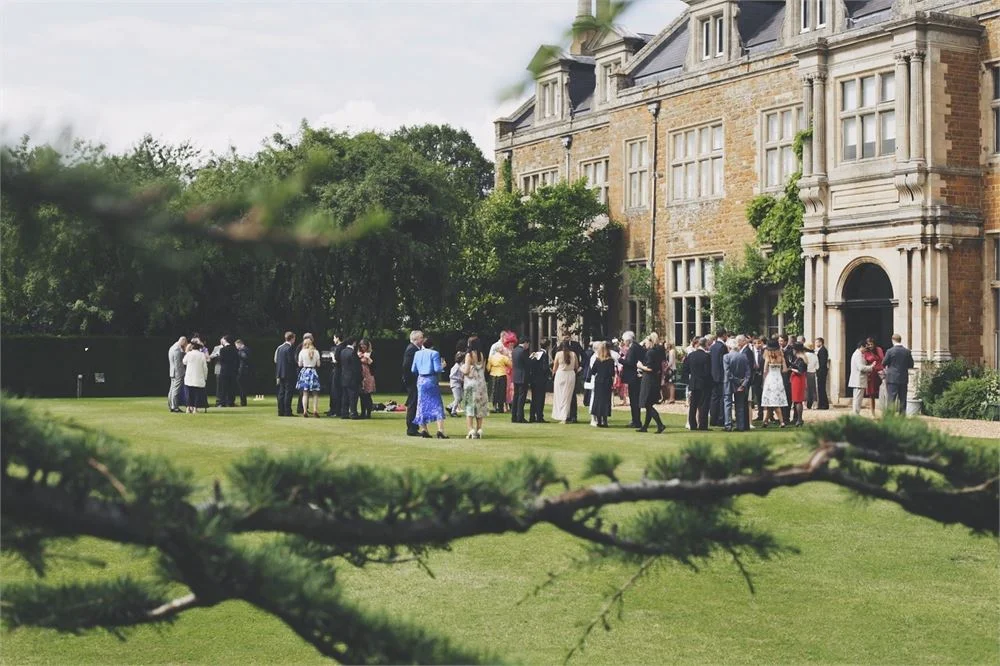 Wedding and event guests at Holdenby House in Northamptonshire
