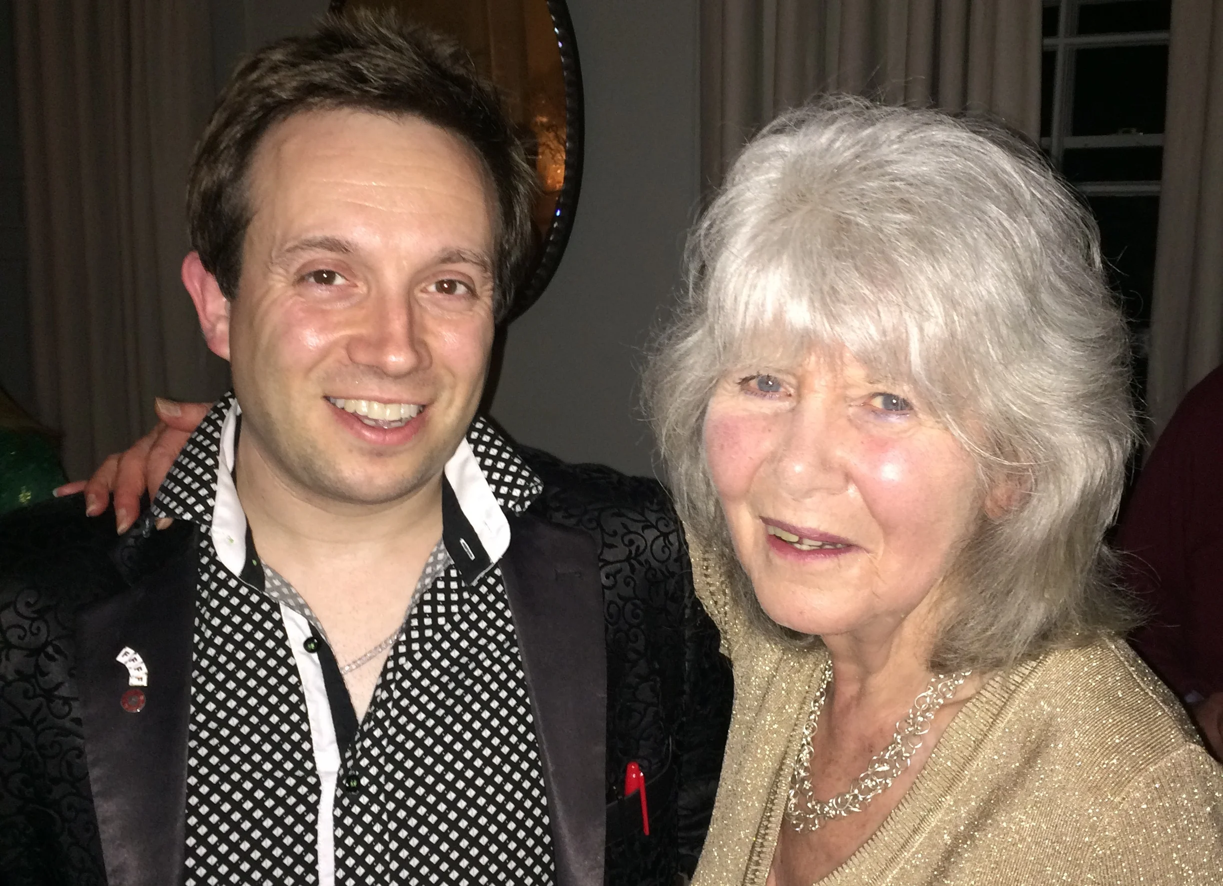 Jilly Cooper and Matthew Garrett
