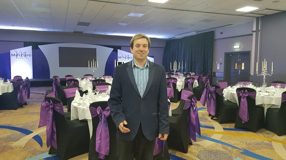 Matthew Garrett at the Mercure Hotel Milton Keynes