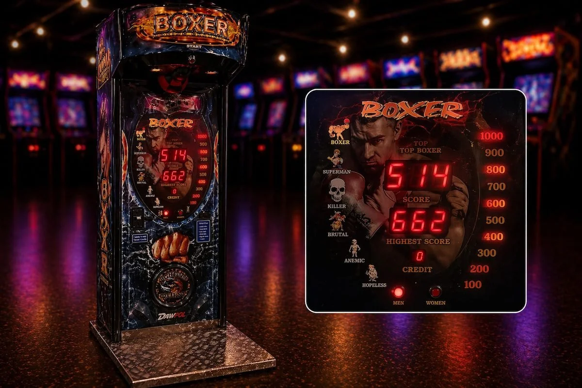 Boxer arcade machine for hire, fun boxing arcade game for events and parties