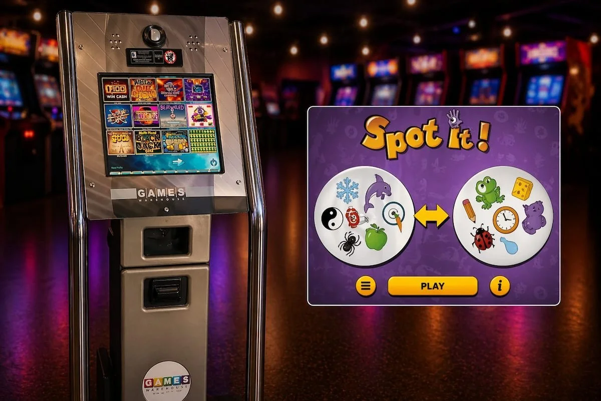 Quiz arcade machine for hire, interactive trivia game for events and parties
