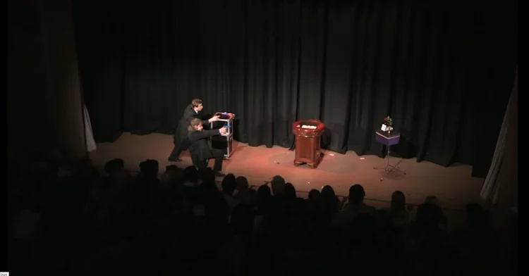 Matthew Garrett performing live at The Masque Theatre in Kettering
