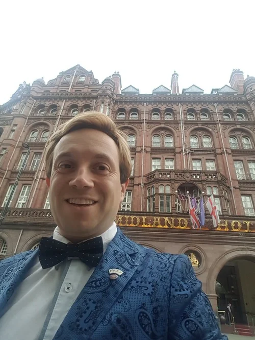 Matthew Garrett magician at the Midland Hotel Manchester