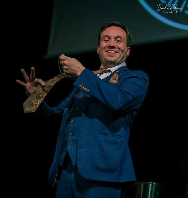 Matthew Garrett lecturing at The Magic Circle in London