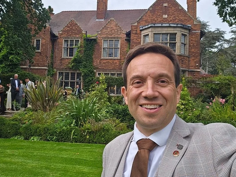 Wedding host and magician Matthew Garrett at Moxhull Hall