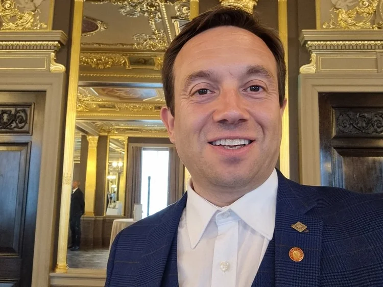 London magician Matthew Garrett at Hotel Cafe Royal in central London