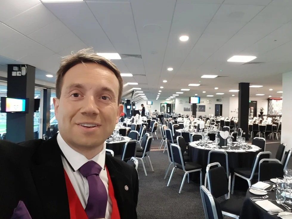 Corporate magician Matthew Garrett at Derby County Football Club