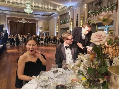 Guests enjoying close-up magic at Sheraton Grand London in London