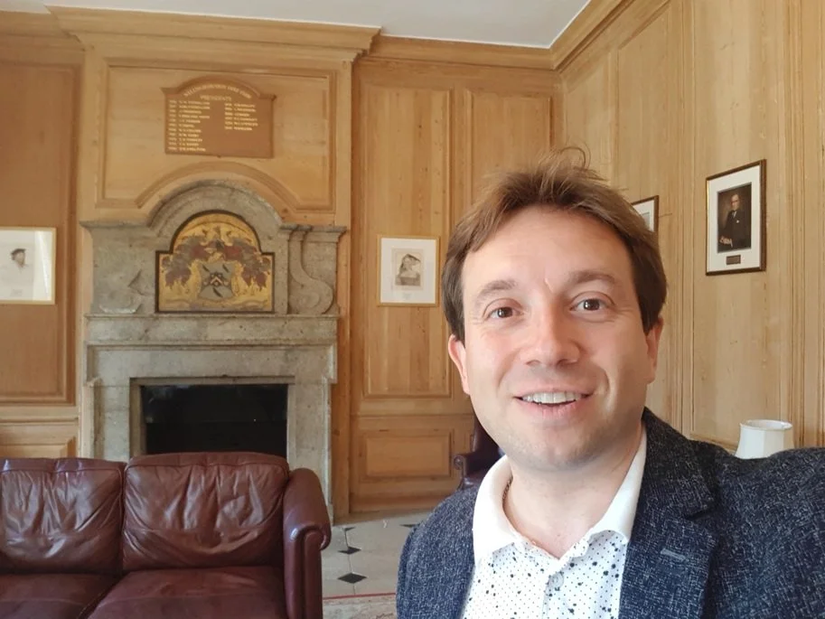 Matthew Garrett performing close-up magic at Harrowden Hall in Wellingborough