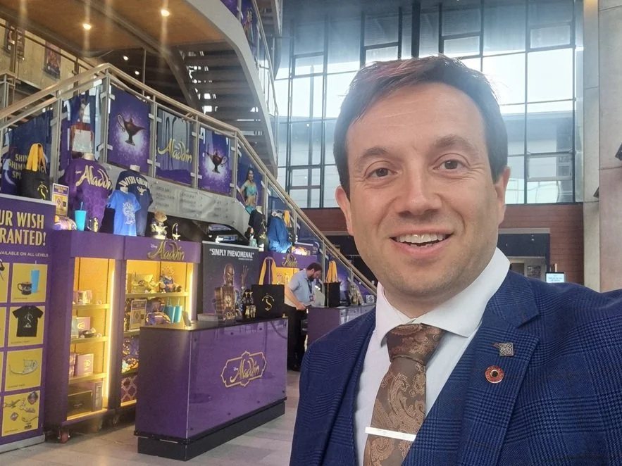 Matthew Garrett performing for Disney at Milton Keynes Theatre