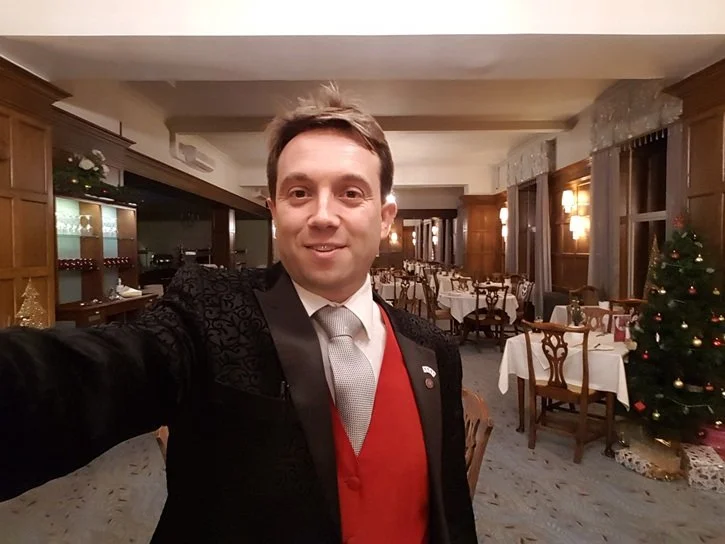 Matthew Garrett entertaining guests at Ragdale Hall Spa