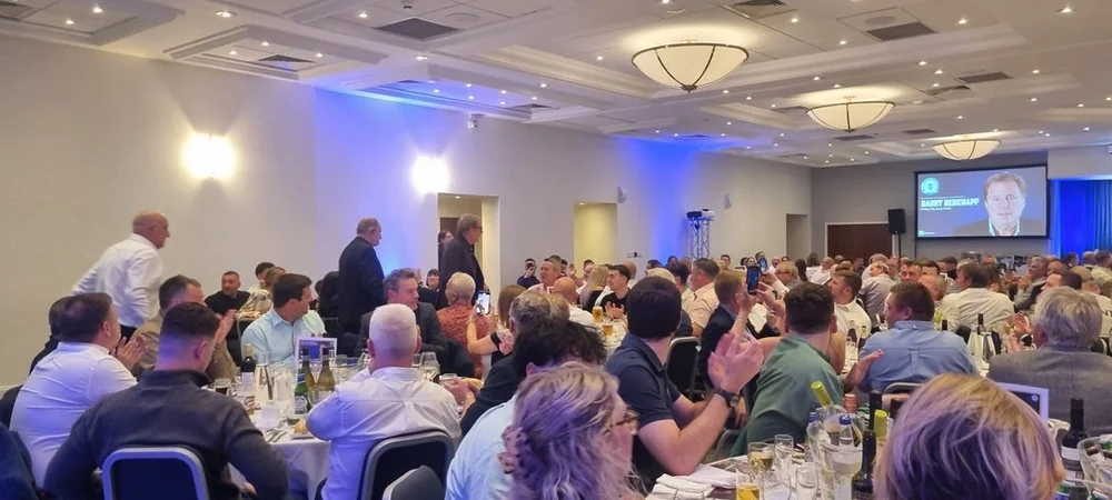 Peterborough United event where Matthew Garrett performed close-up magic for Harry Redknapp