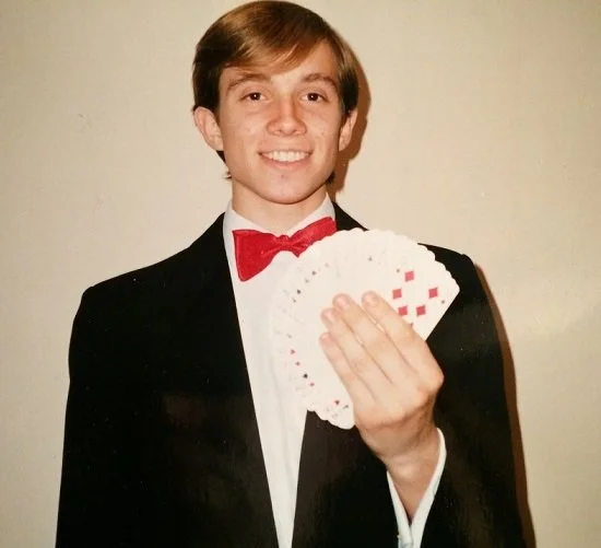 Matthew Garrett during the early years of his professional magic career