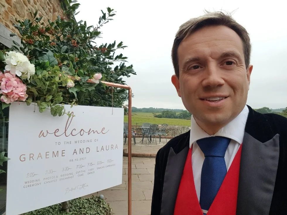 Wedding magician at Dodford Manor near Northampton