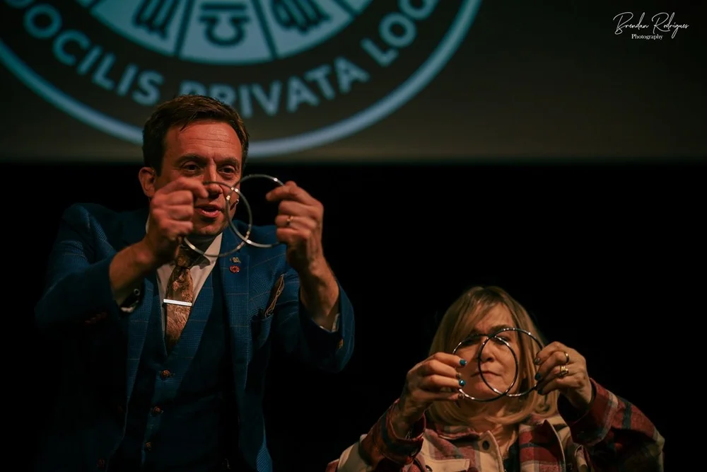 Award-winning London magician Matthew Garrett at The Magic Circle