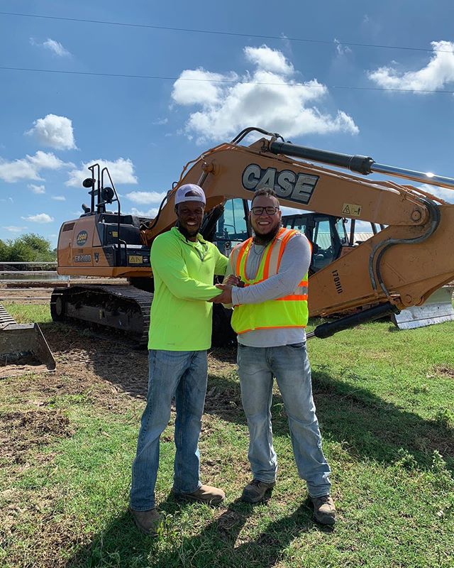 September 2018 graduates of the Txdot TCCA program Brothers Jacob and Ernesto are currently employed with Fluor Heavy Civil as Heavy Equipment OJT/SS trainees.