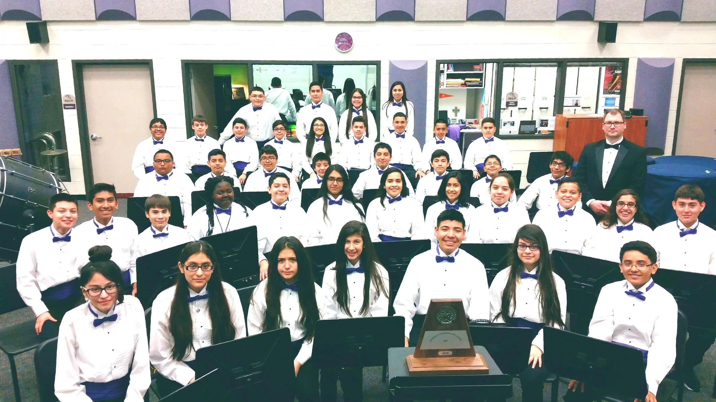 Mr. Anderson and the Southmore Intermediate Varsity Band