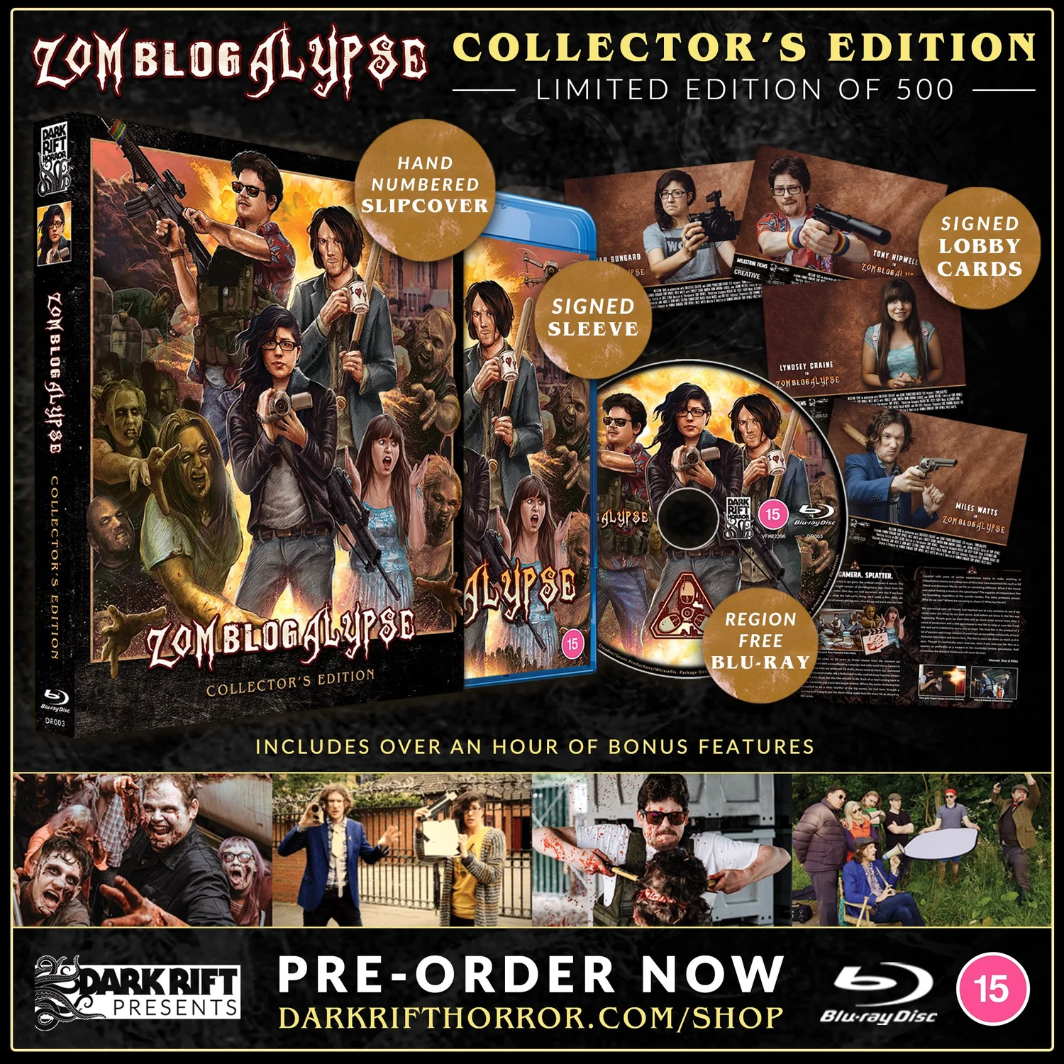 Dark Rift Horror Zomblogalypse Collector's Edition Blu-ray — Dark Rift Horror ...