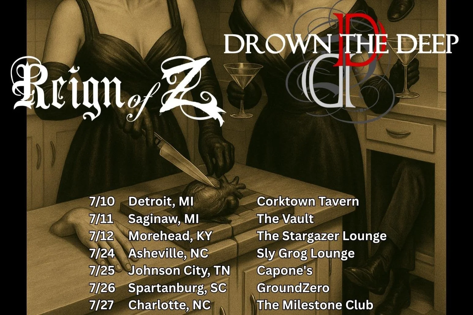 REIGN OF Z w/ DROWN THE DEEP, MESSY STAINS & LEAVING ECHOES