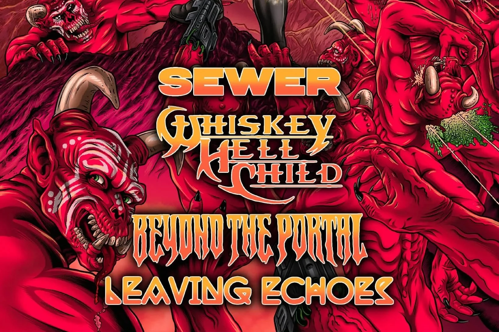 SEWER w/ BEYOND THE PORTAL, WHISKEY HELLCHILD &amp; LEAVING ECHOES